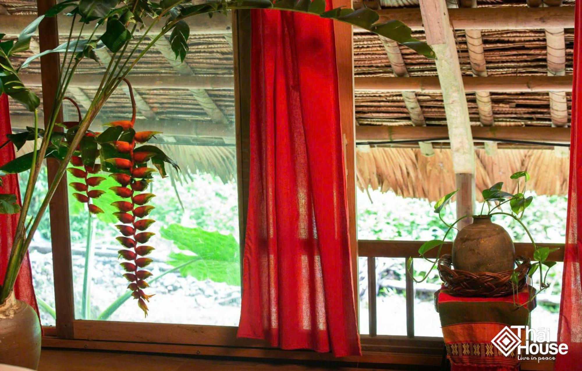 Thai House Pu Luong - Century Old Stilt House With Terrace Views Huong Ba Thuoc Exteriér fotografie