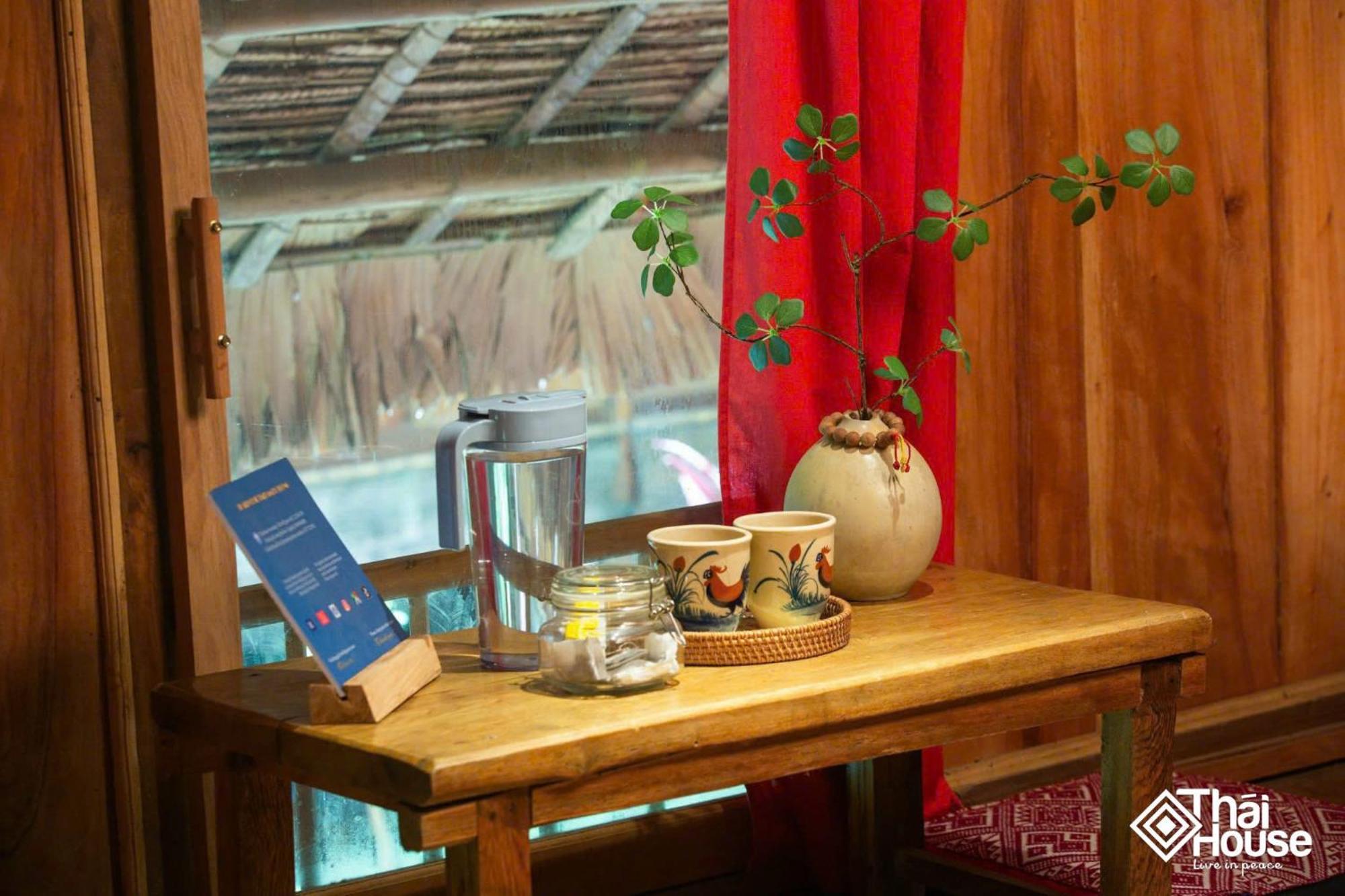 Thai House Pu Luong - Century Old Stilt House With Terrace Views Huong Ba Thuoc Exteriér fotografie